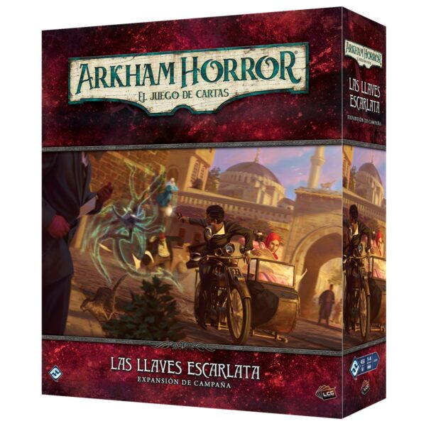 ARKHAM HORROR LCG LAS LLAVES ESCARLATA EXPANSION CAMPAñA PEGI 14