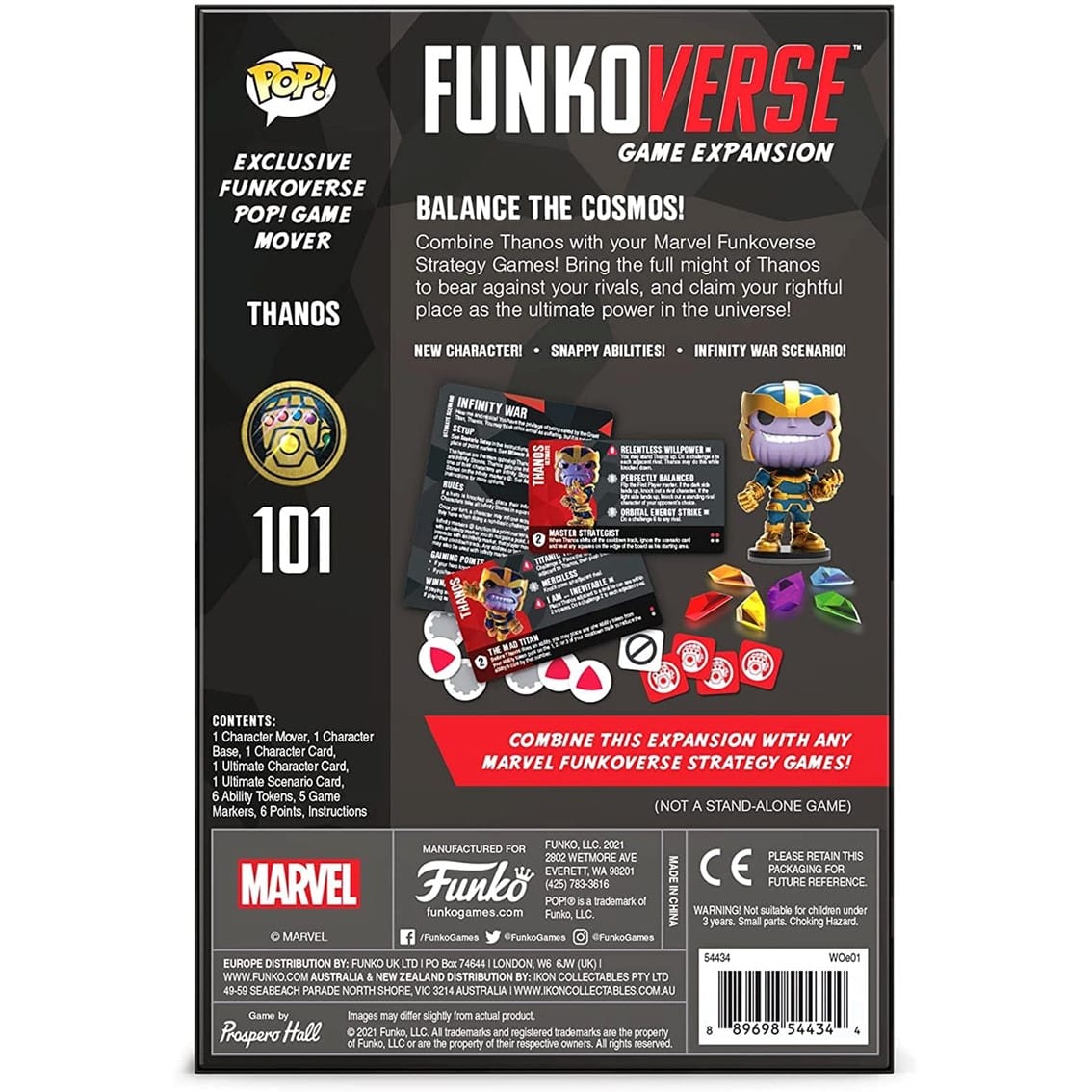 FUNKOVERSE EXPANSION MARVEL EDICION 101 THANOS ESPAñOL 57515 - Imagen 2