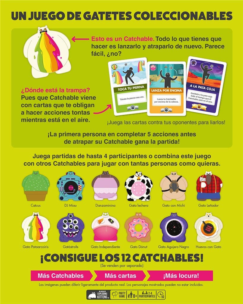 EXPLODING KITTENS: CATCHABLES CORE PACK - Imagen 4