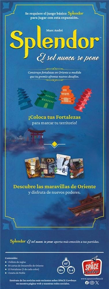 EXPANSIóN JUEGO DE MESA SPLENDOR EL SOL NUNCA SE PONE - Imagen 4