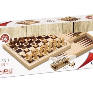 3 EN 1 AJEDREZ - DAMAS - BACKGAMMON