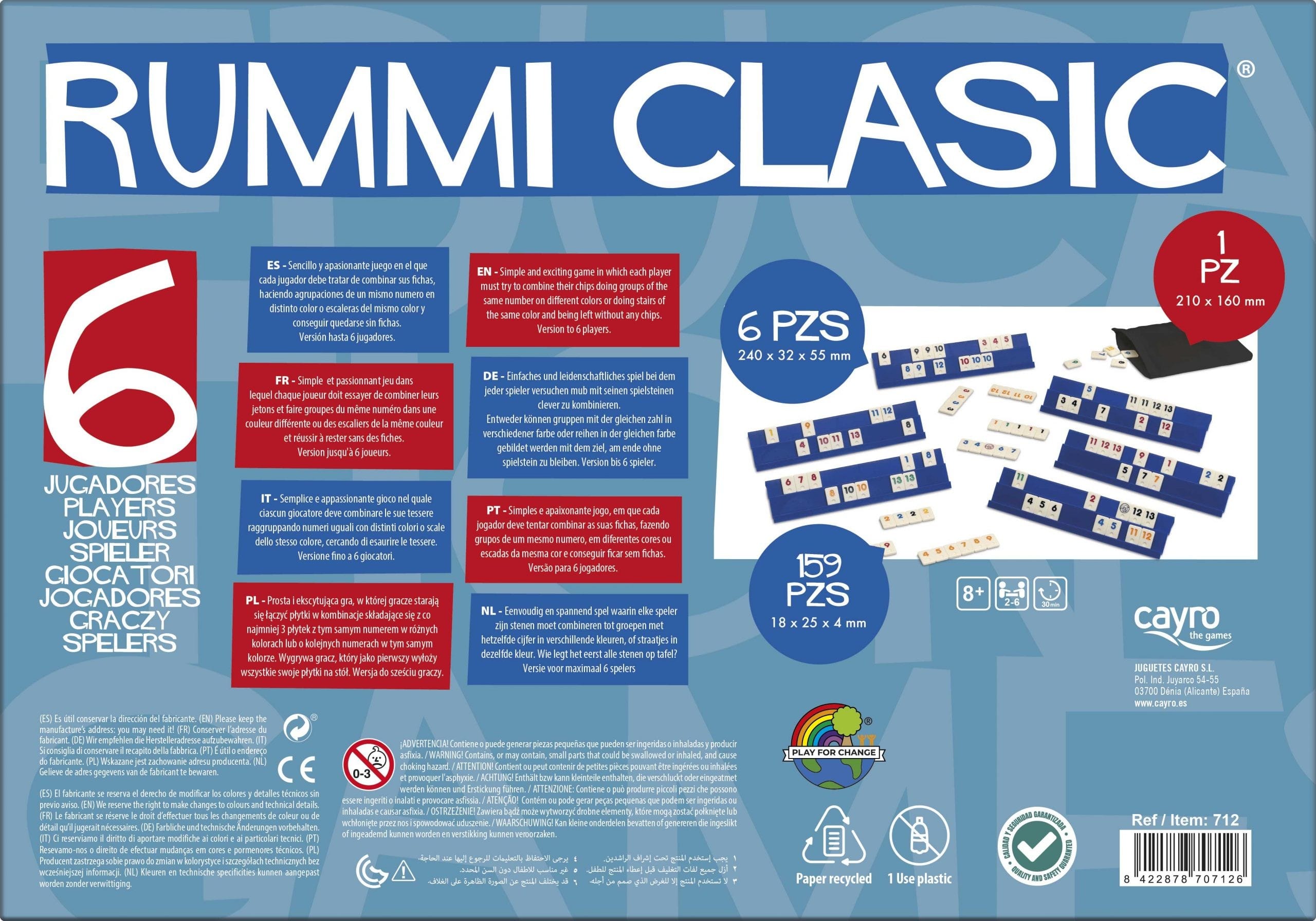 RUMMI CLASIC 6 JUGADORES - Imagen 4