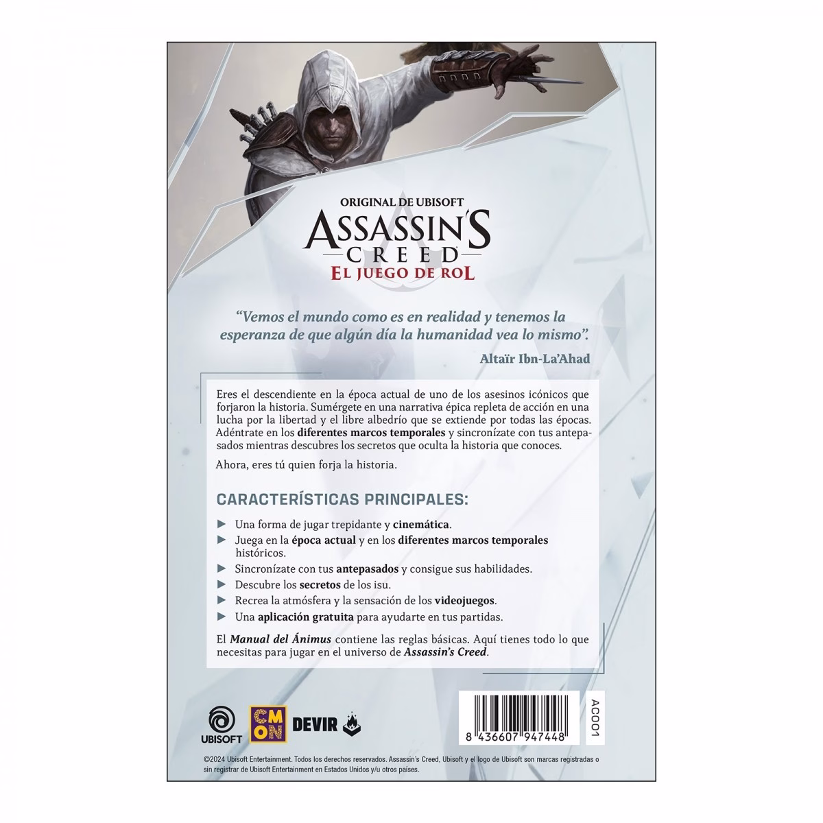 ASSASSIN´S CREED - MANUAL DEL ANIMUS (REGLAS BASICAS) - Imagen 3
