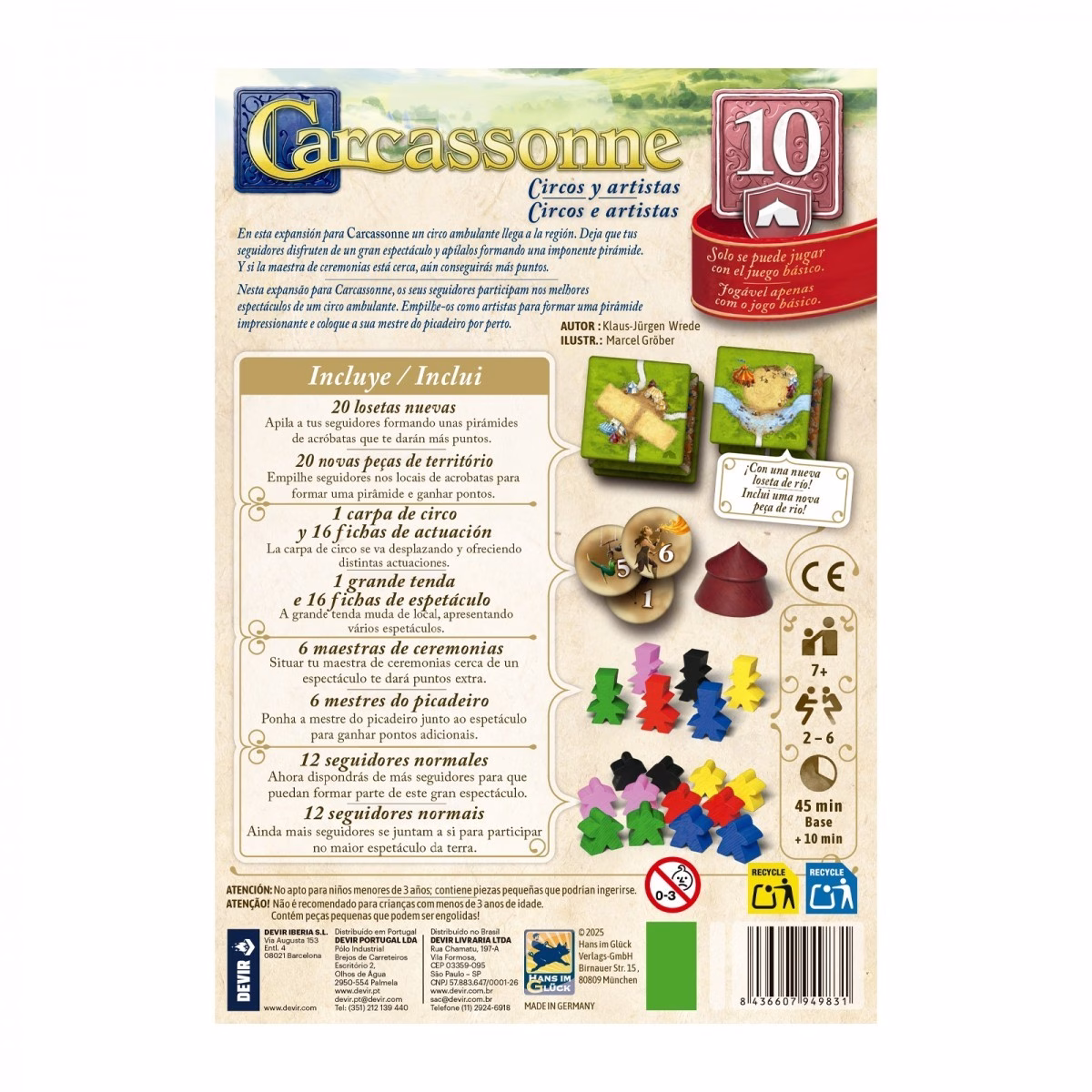 CARCASSONNE EXP.10 - CIRCOS Y ARTISTAS - Imagen 2