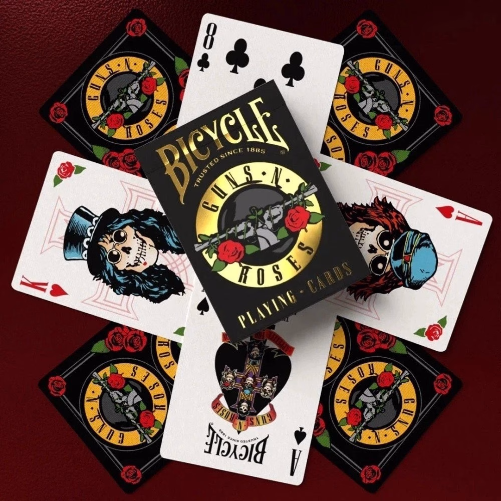 NAIPES - BARAJA BICYCLE GUNS & ROSES - Imagen 2