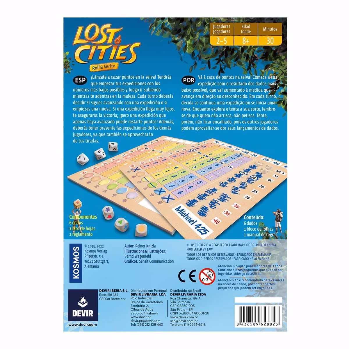 LOST CITIES ROLL&WRITE - Imagen 3