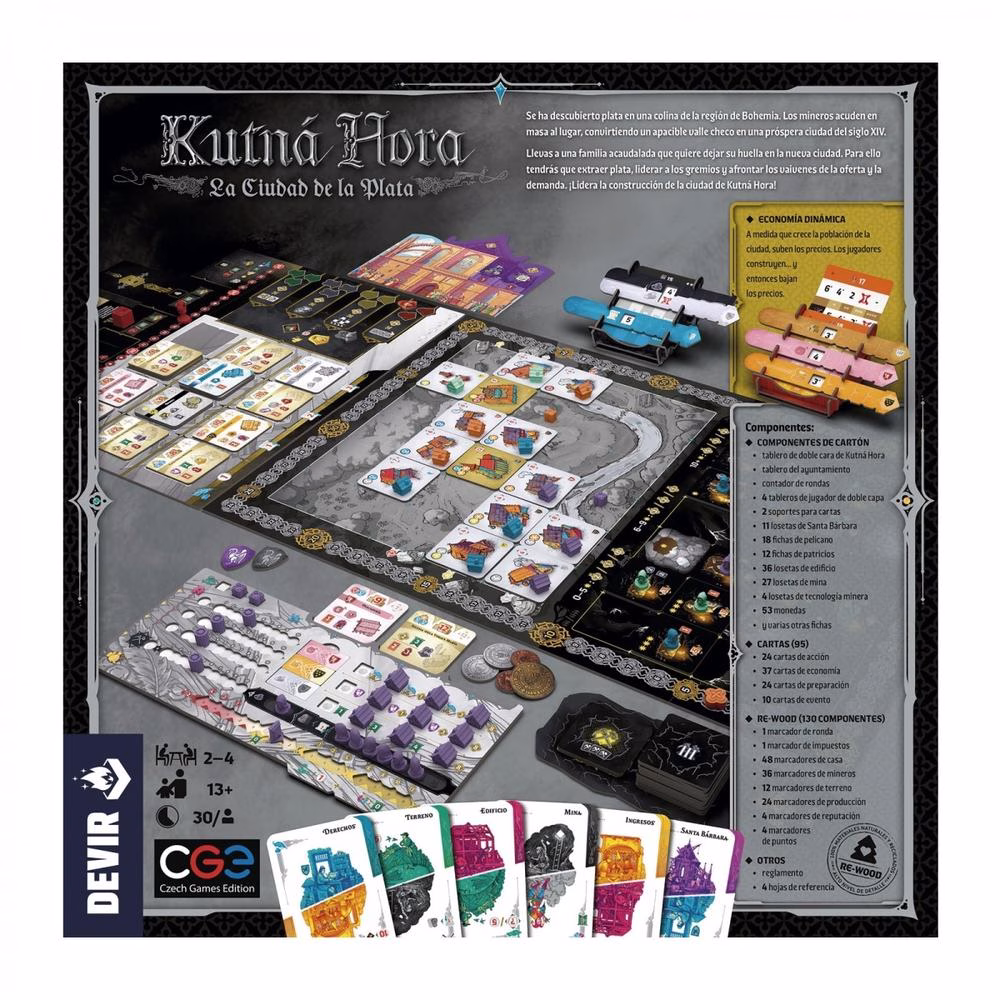 DEVIR KUTNá HORA: LA CIUDAD DE PLATA + CARTA PROMOCIONAL - Imagen 3