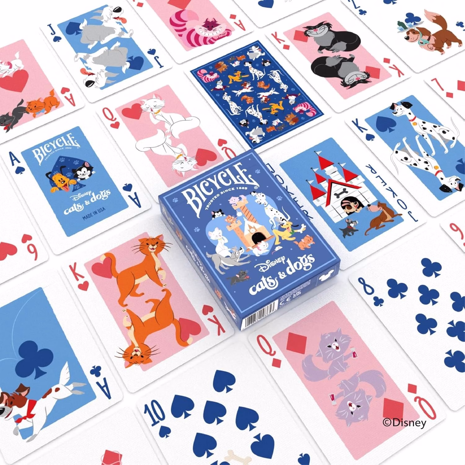 NAIPES - BARAJA BICYCLE DISNEY CATS & DOGS - Imagen 6