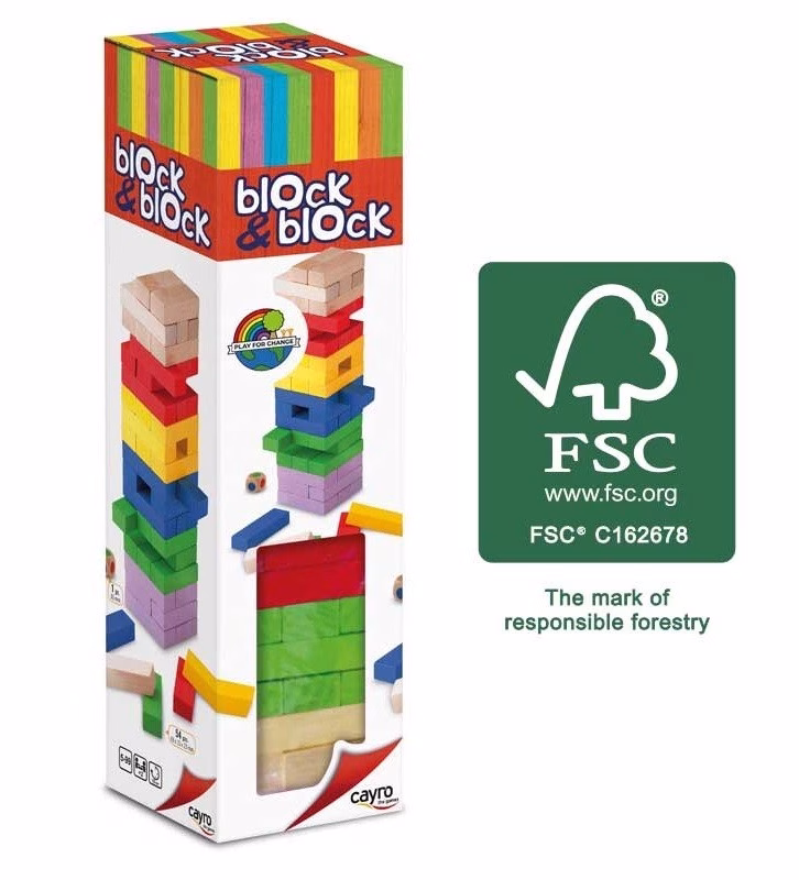 BLOCK A BLOCK COLORES INFANTIL XL MADERA FSC