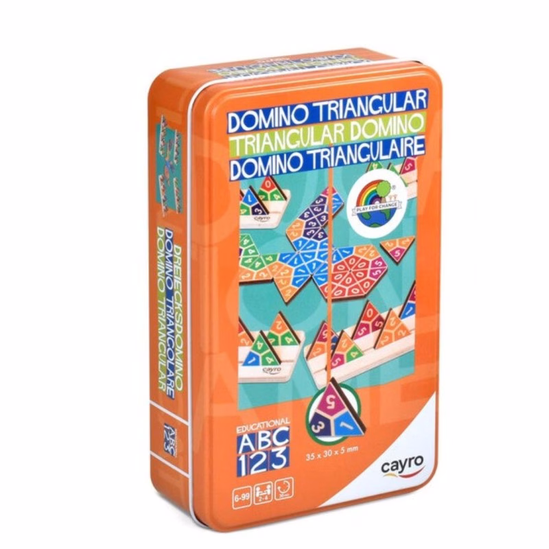 DOMINO TRIANGULAR CAJA DE METAL FSC 100%