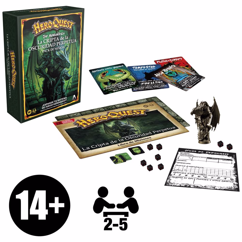 EXPANSION JUEGO DE MESA HEROQUEST LA CRIPTA DE LA OSCURIDAD PERPETUA - Imagen 3