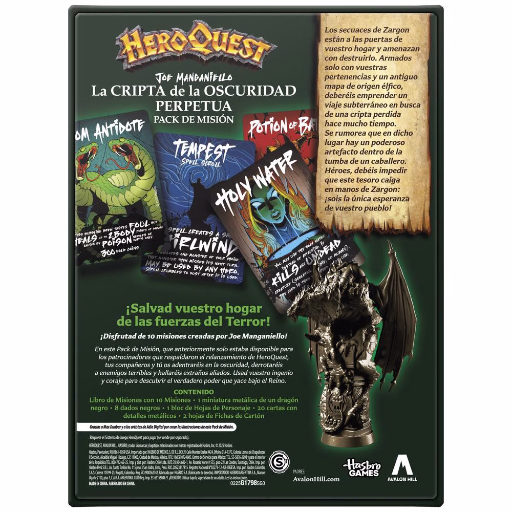 EXPANSION JUEGO DE MESA HEROQUEST LA CRIPTA DE LA OSCURIDAD PERPETUA - Imagen 4