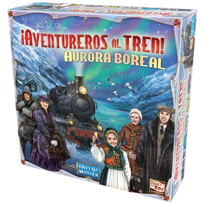 Juego de mesa ¡aventureros al tren! aurora boreal