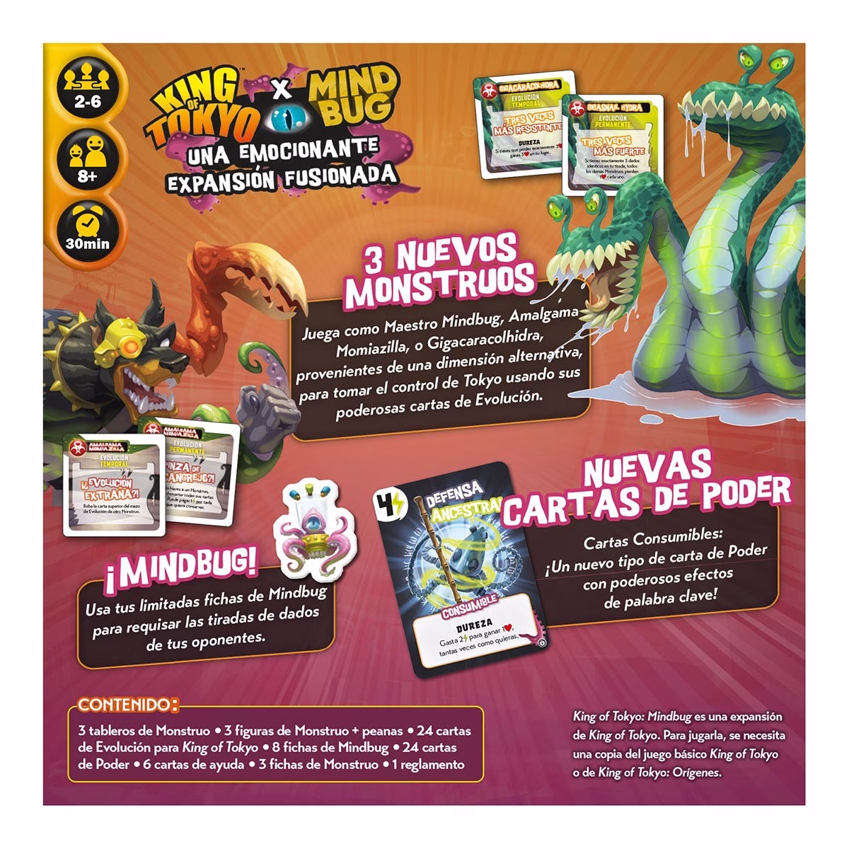 KING OF TOKYO: MINDBUG (EXPANSION FUSIONADA) - Imagen 2