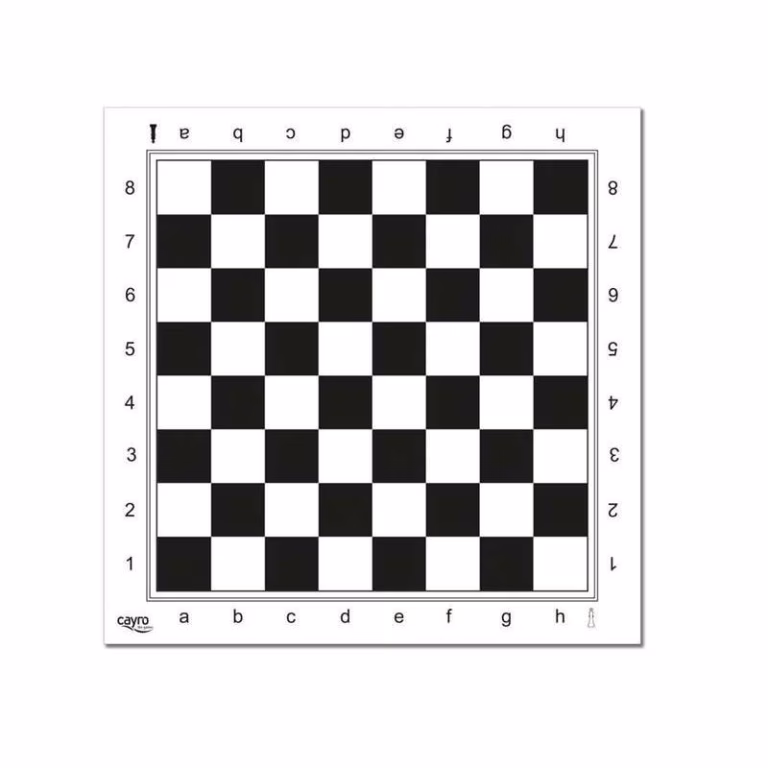 TABLERO AJEDREZ PROFESIONAL PLASTICO 45X45 CM