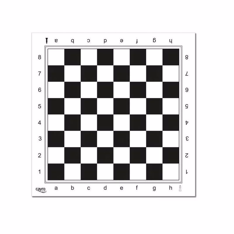 TABLERO AJEDREZ PROFESIONAL PLASTICO 45X45 CM