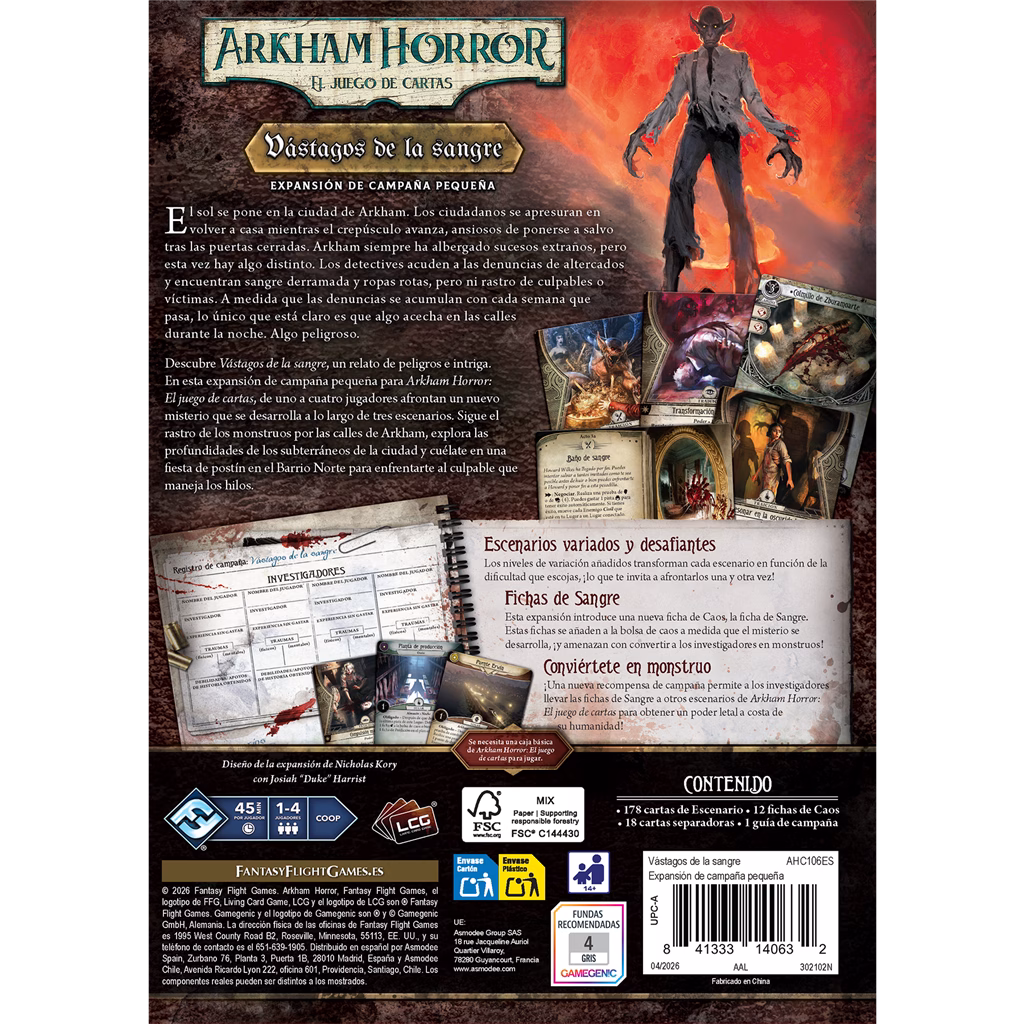 AH LCG: Vástagos de la sangre en Castellano