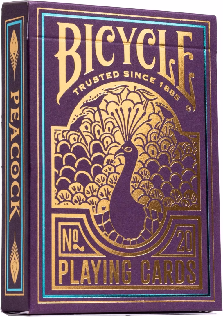 NAIPES - BARAJA BICYCLE PURPLE PEACOCK