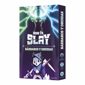 HERE TO SLAY EXPANSION BARBAROS Y DRUIDAS EDAD RECOMENDADA 10 AñOS