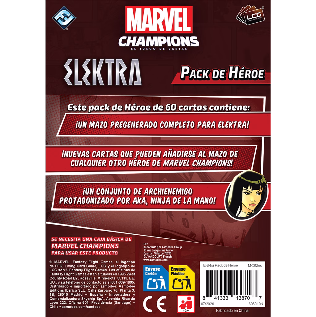 Marvel Champions Elektra en Español