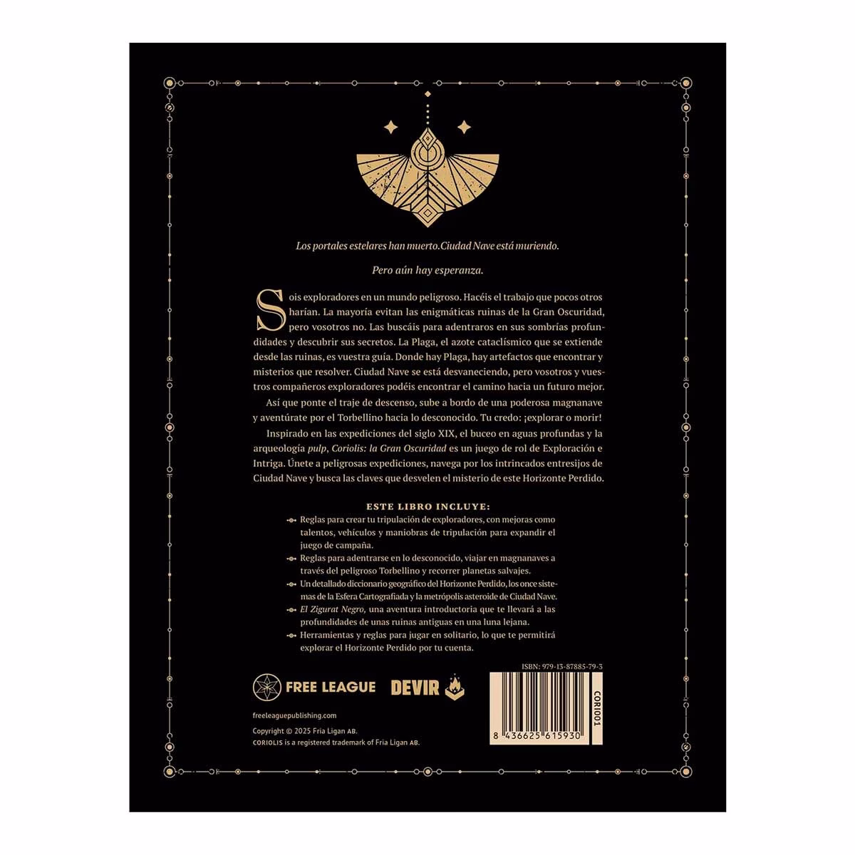 CORIOLIS - LA GRAN OSCURIDAD - LIBRO BASICO - Imagen 4