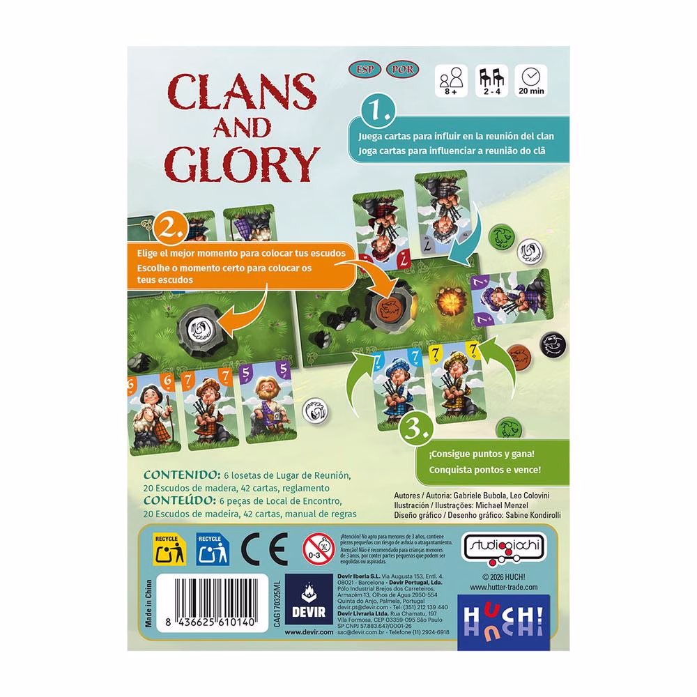 JUEGO DE CARTAS CLANS AND GLORY - Imagen 4