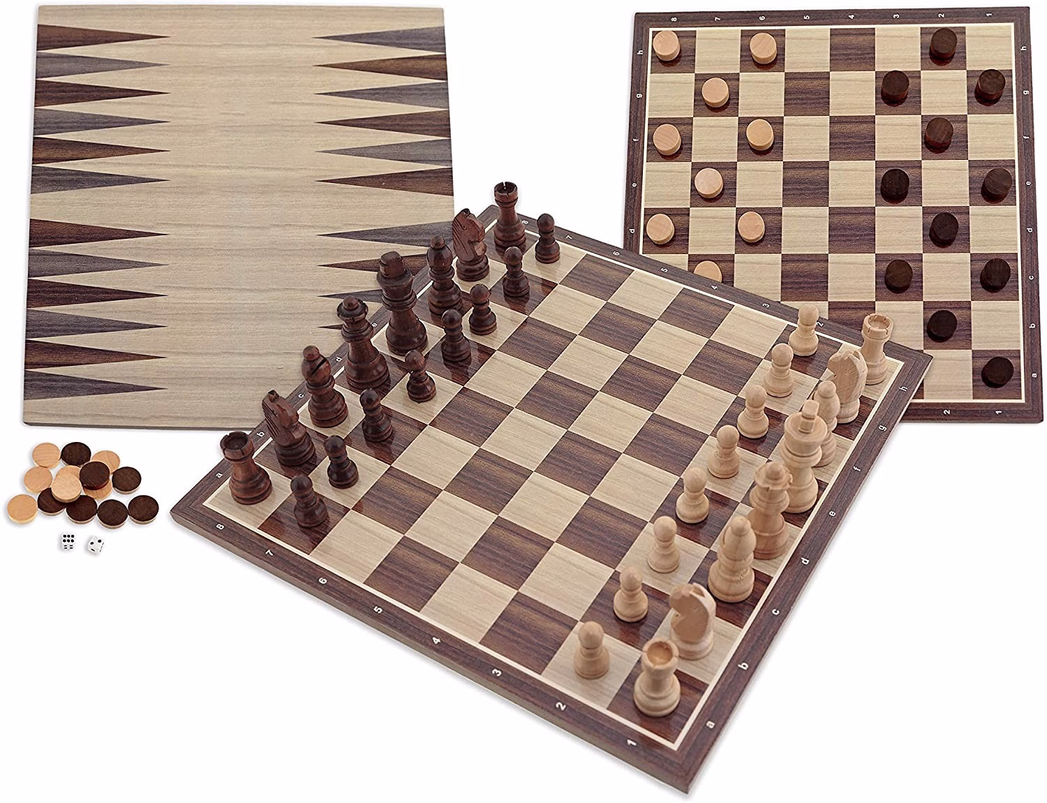 AJEDREZ DAMAS BACKGAMMON FSC 100% - Imagen 2