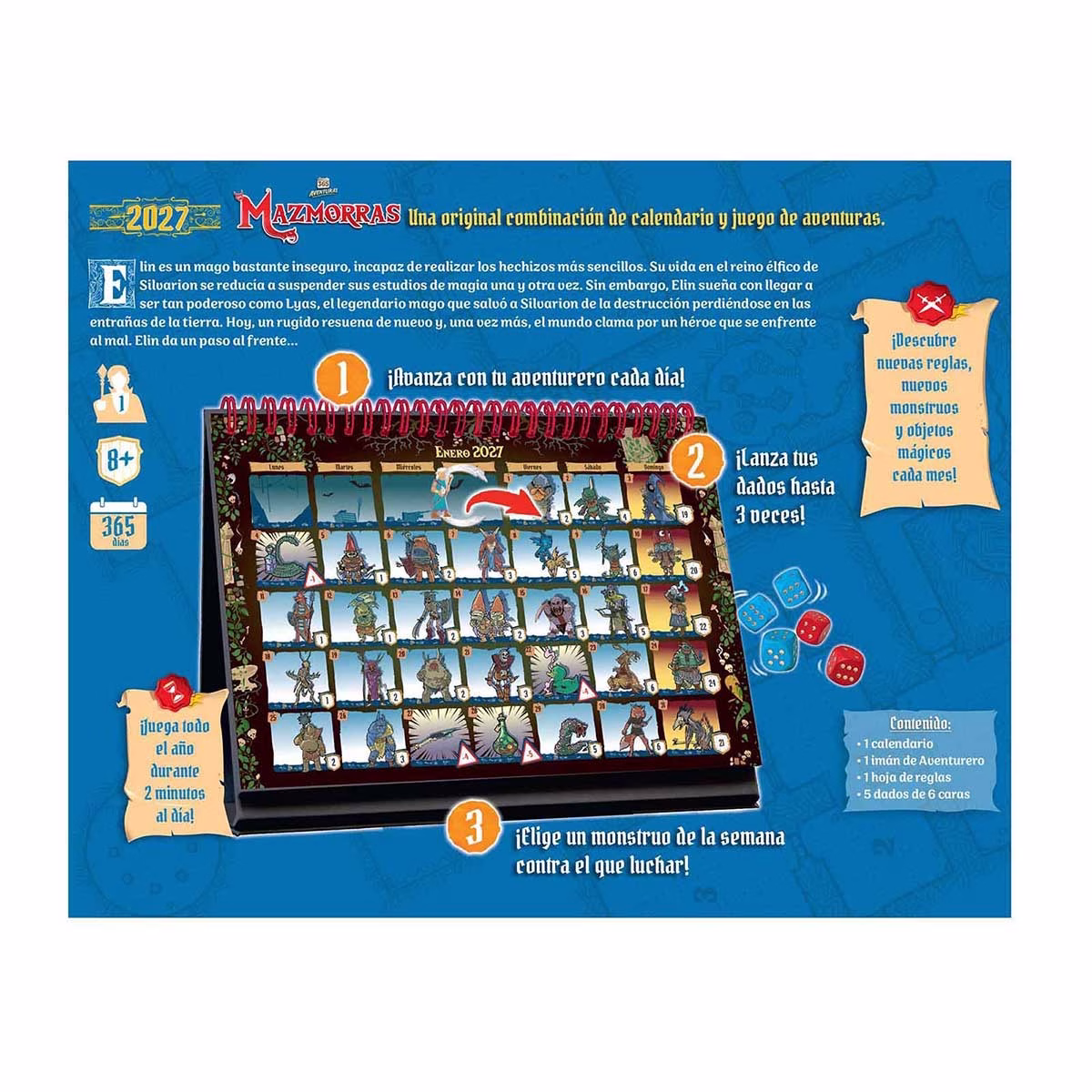CALENDARIO 365 ADVENTURES DUNGEON - MAZMORRAS 2027 - Imagen 3
